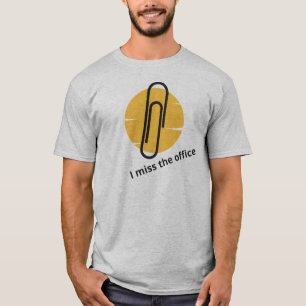 Iconic Paperclip Sunset, Office Worker T-Shirt