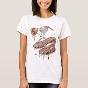 Iconic Silver ABSTRACT ART Modern Design T-Shirt