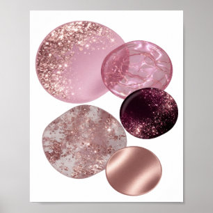 Iconic Silver ABSTRACT ART Poster