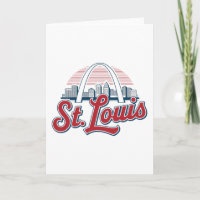 Iconic St. Louis Gateway Arch, Retro Style