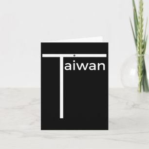 Iconic Taiwan Badminton Team Inspired Funny Flag D Card