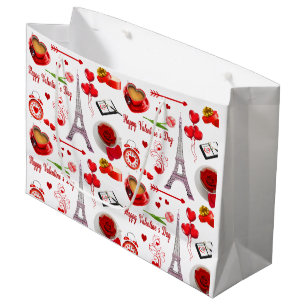 Iconic Valentine's Day Romantic Mona More Souvenir Large Gift Bag