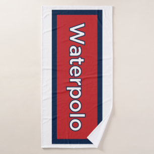 Iconic Water Polo Player in Navy Blue Towel Set 