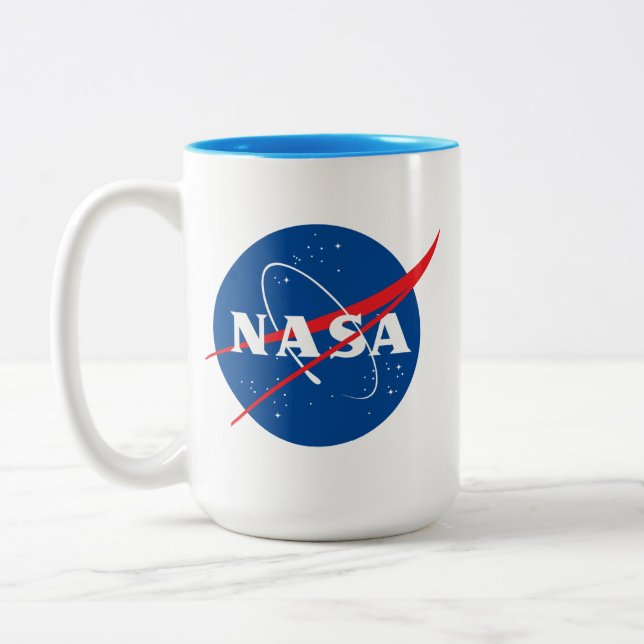Iconique NASA Uranus Blue Trim Ceramic Bistro Mug (Gauche)