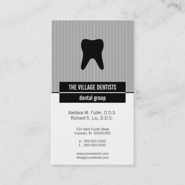 Iconographic Dental Appointment Card (Front)