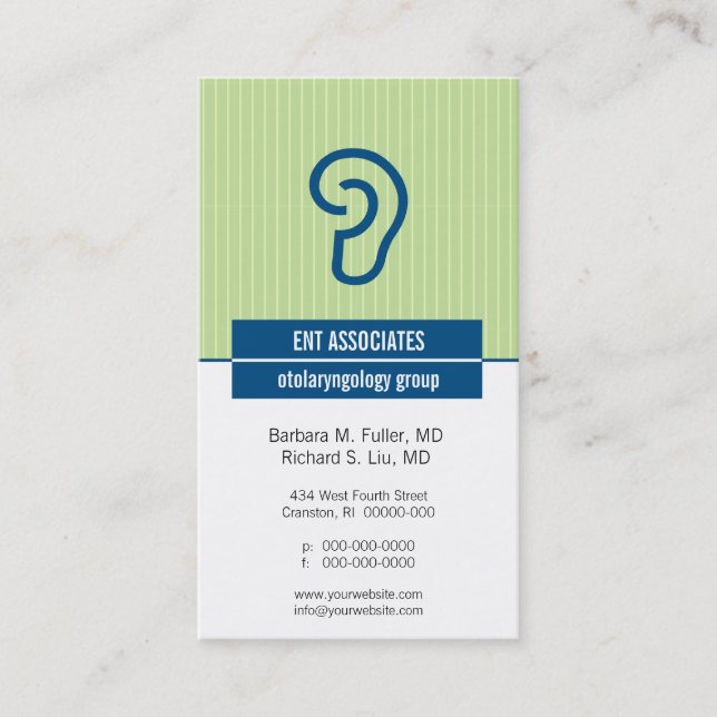 Iconographic Ear Appointment Card (Front)