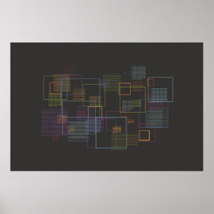 Iconography Data Art - Abstract Poster