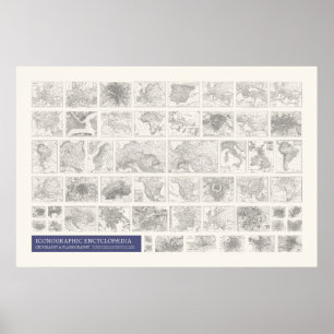 Iconography - Geography & Planography Poster