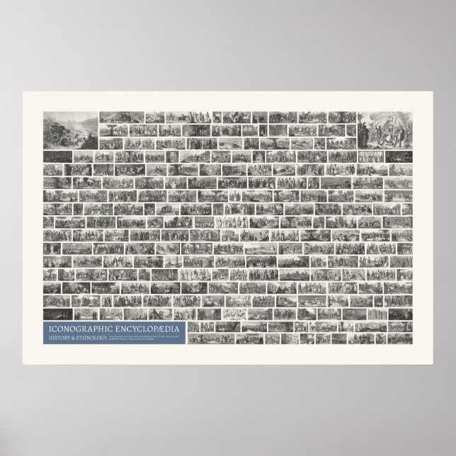 Iconography - History & Ethnology Scenes Poster (Front)