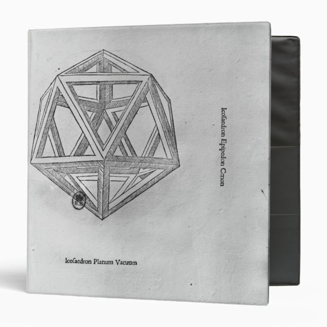 Icosahedron, from 'De Divina Proportione' Binder (Front/Inside)