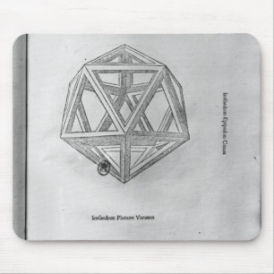 Icosahedron, from 'De Divina Proportione' Mouse Pad