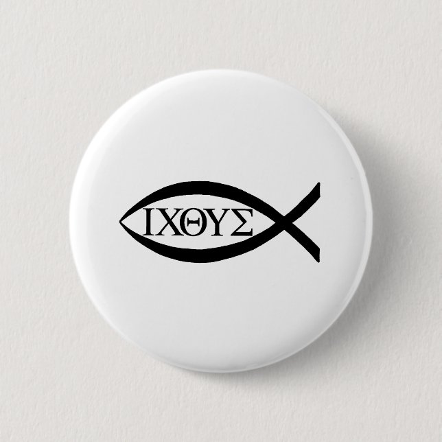 ICTHUS 2 INCH ROUND BUTTON (Front)