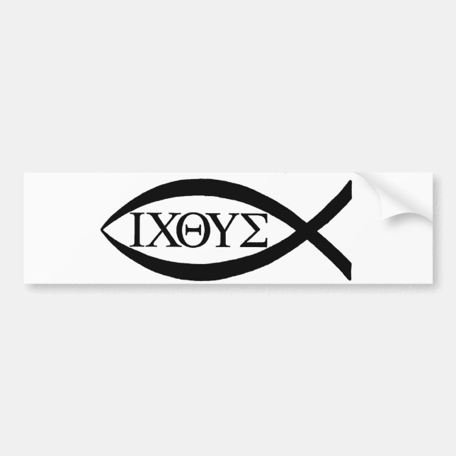 ICTHUS BUMPER STICKER (Front)