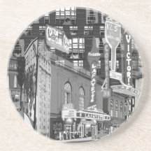 iCu2_BlckWhite Sandstone Coaster