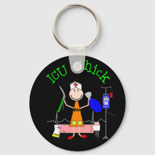 ICU Chick (Nurse) Keychain