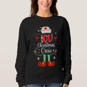 ICU Christmas Nurse Crew Family Group Nursing Xmas Sweatshirt