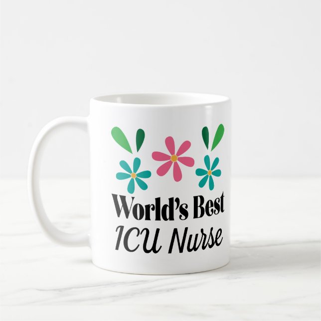 ICU Nurse Appreciation Gift Coffee Mug (Left)