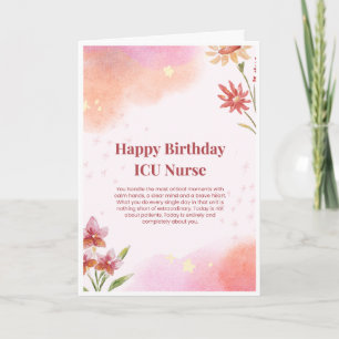 ICU Nurse Birthday Card