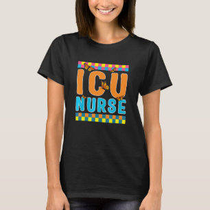 ICU Nurse Cottagecore Butterfly Intensive Care Nur T-Shirt