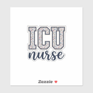 ICU Nurse Floral Varsity Shirt Design_1