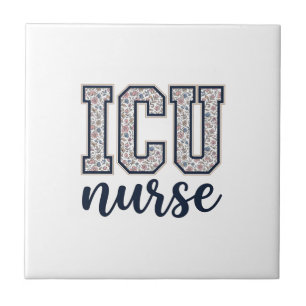 ICU Nurse Floral Varsity Shirt Design_1 Tile