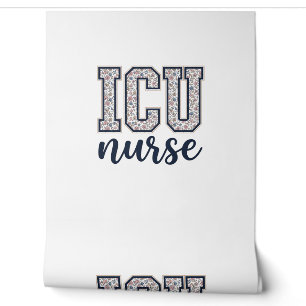 ICU Nurse Floral Varsity Shirt Design_1 Wallpaper
