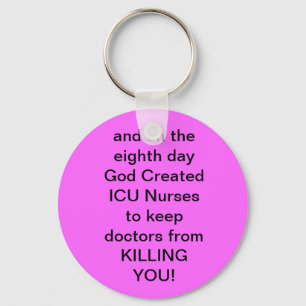 ICU Nurse Funny Gifts Keychain