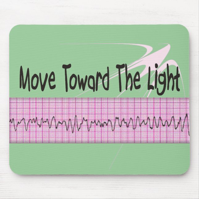 ICU Nurse Gift--Hilarious V-Fib EKG Strip Design Mouse Pad (Front)