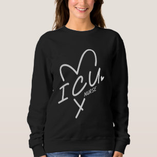 ICU Nurse Heartbeat Love Perfect Gifts Healthcare Sweatshirt