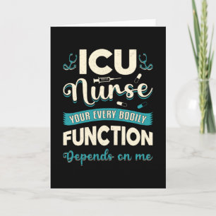 ICU Nurse Medicine Emergency Love Ambulance Funny Card
