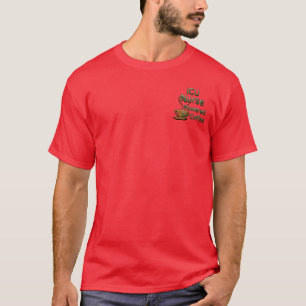 ICU Nurse Powered by Coffee T-Shirt