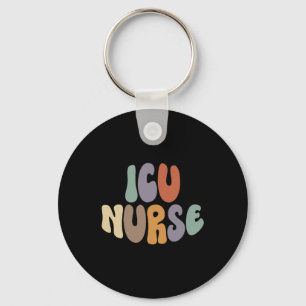 ICU Nurse Proud Career Profession Keychain