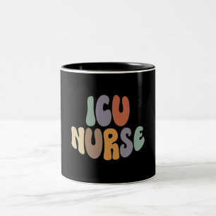ICU Nurse Proud Career Profession Two-Tone Coffee Mug