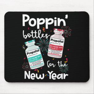 Icu Nurses New Year Eve Outfits Pn Bottles Cu Er N Mouse Pad
