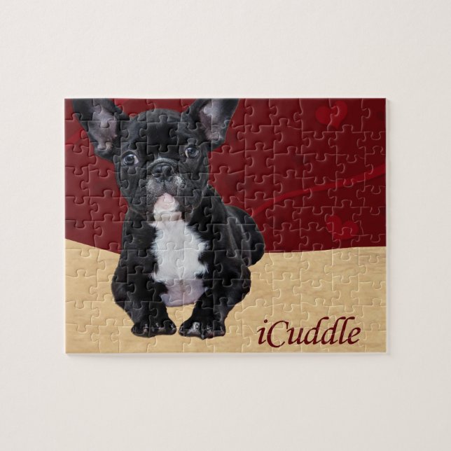 iCuddle French Bulldog Jigsaw Puzzle (Horizontal)