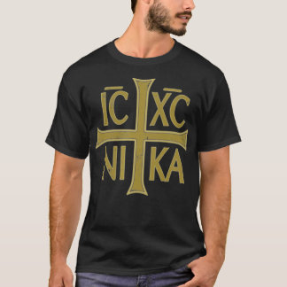 ICXC NIKA Christogram Cross Orthodox Christian Dis T-Shirt