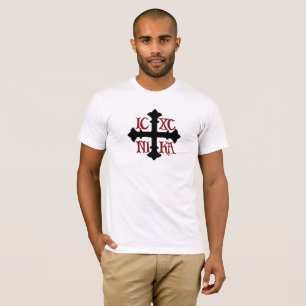 ICXC T-shirt de NIKA dans le coton 100% de blanc