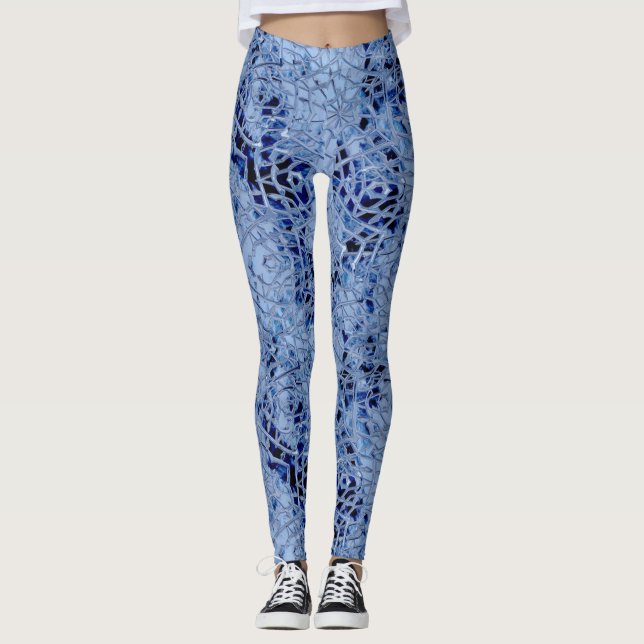 Icy Blue Leggings (Front)