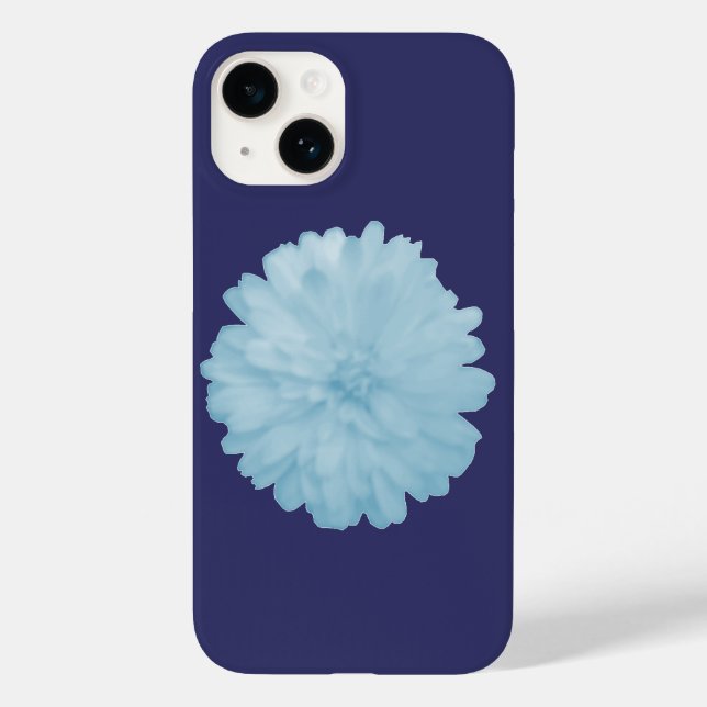 Icy Blue Marigold Case-Mate iPhone Case (Back)