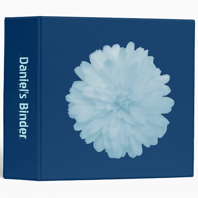 Icy Blue Marigold Custom Binder (Front/Spine)