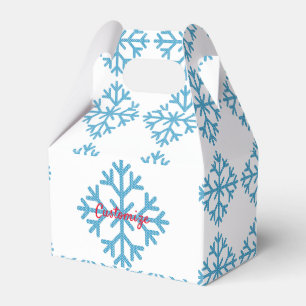 Icy Blue Snowflake Thunder_Cove Favor Box