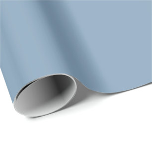 Icy Glacier Lake Blue Grey, Neutral Solid Colour Wrapping Paper
