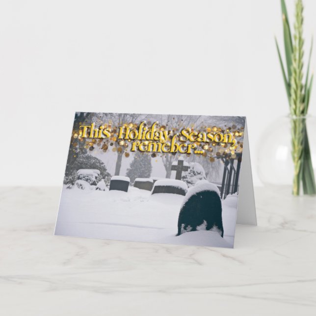 Icy Grip Of the Grave Holiday Card (Front)