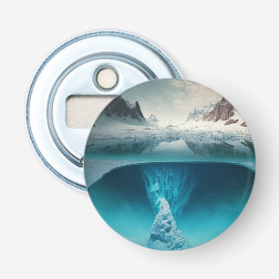 Icy Mountain View Bottle Opener