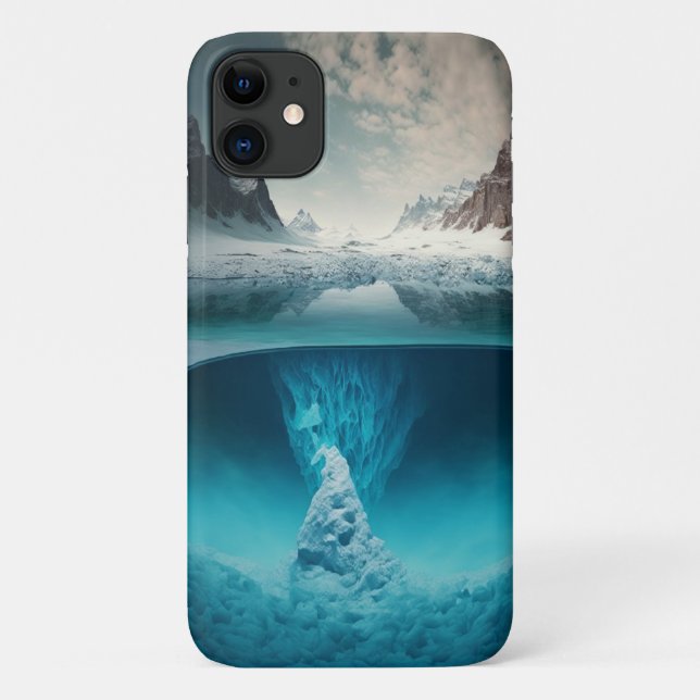 Icy Mountain View Case-Mate iPhone Case (Back)