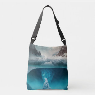 Icy Mountain View Crossbody Bag