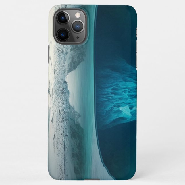 Icy Mountain View iPhone Case (Back)