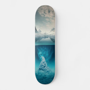Icy Mountain View Skateboard