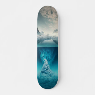 Icy Mountain View Skateboard