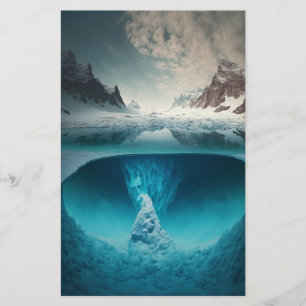 Icy Mountain View Stationery